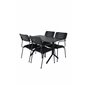 Way - Café Table - Musta / Musta 120 * 70cm, Nicke Dining tuoli w, käsinoja - Musta Steel_4