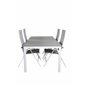 Parma Tabell 200 * 100 - Vit / GråAlbany Light 5-POS Vit Aluminium / Grå Textilene_4