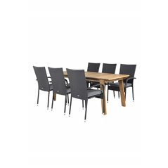 Marion Dining Table 180*90*H74 – Acacia, Anna Chair Black_6