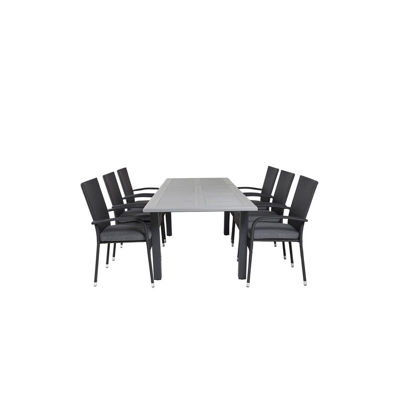 Albany Table - 152/210 Black/Grey+Anna Tuoli Black_6