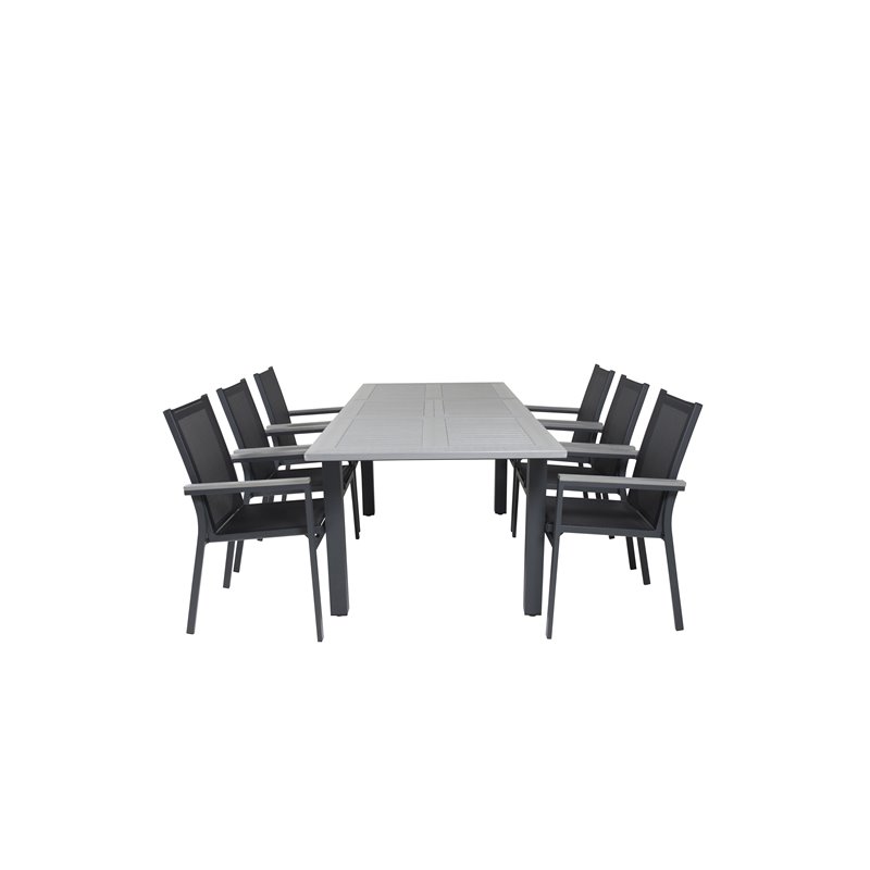 Albany Table – 152/210 – Black/Grey+Parma Pääartikkeli: Black/Grey_6