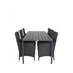 Break Table 205*90 - Black/BlackMalin Armchair - Black/Grey_6