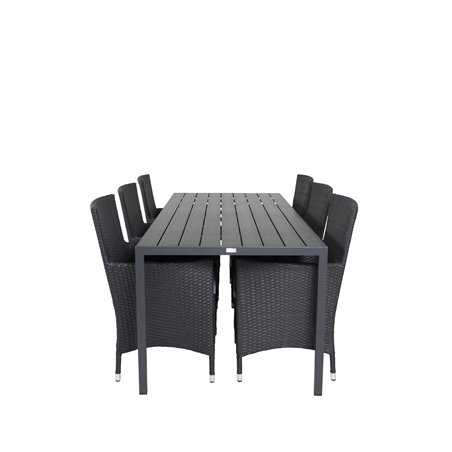 Break Table 205*90 - Black/BlackMalin Armchair - Black/Grey_6