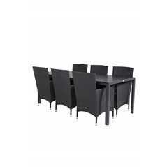 Break Table 205*90 - Black/BlackMalin Armchair - Black/Grey_6