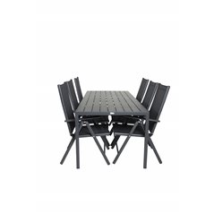 Break Table 205*90 - Black/BlackBreak 5:pos Chair - Black/Black_6