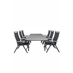 Levels Table 160/240 - Black/Grey, Albany 5:pos Chair - Black/Black_6