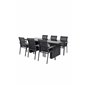 Padova-taulukko 200*100 - Black/Glass, Parma Chair - Black/Grey_6