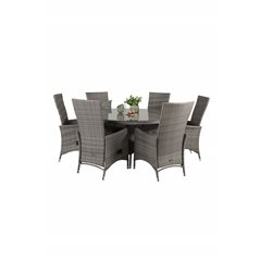 Volta Table ø 150 - Grey/Glass, Padova Chair (viittaukset | muokkaa)