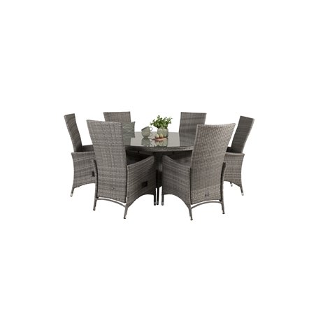 Volta Table ø 150 - Grey/Glass, Padova Chair (viittaukset | muokkaa)