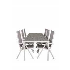 Break Table 205*90 - White/GreyBreak 5:pos Chair - White/Grey_6