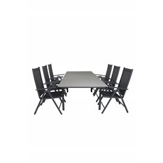 Levels Table 160/240 - Black/Grey, Break 5:pos Chair - Black/Black_6