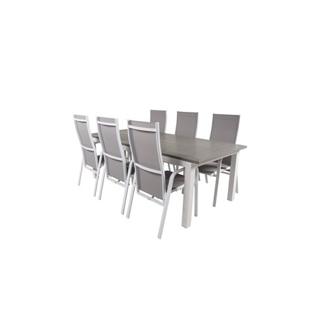 Albany Table - 224/324 - White/GreyCopacabana Valkoinen/Grey_6