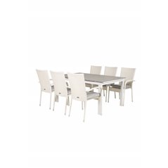 Levels Table 160/240 - White/GreyAnna Chair - White_6