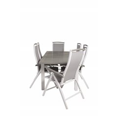 Albany Table - 152/210 - White/GreyAlbany 5:pos Chair - White/Grey_6