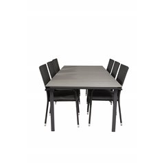 Levels Table 229/310 - Black/Grey, Anna Chair - Black_6