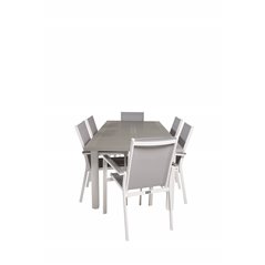 Albany Table - 152/210 - Valkoinen/GreyParma -tuoli
