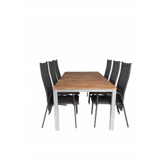 Zenia Dining Table 200*100 – Acacia/Zink, Copacabana Alkuperäinen nimi: Black/Black_6
