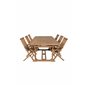 Kenya Dining Table 195/295*110*H75 – Teak, Kenya Folding Chair – With Armrest – Teak_6