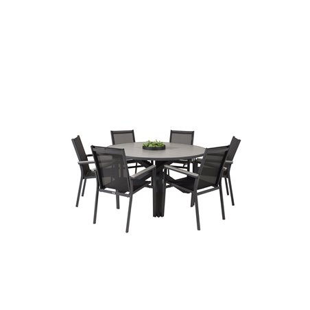 Pöytä 140 - Black Alu/Grey Aintwood Parman tuoli Musta/Grey_6