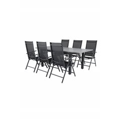 Albany Table - 160/240 - Black/Grey, Break 5:pos Chair - Black/Black_6