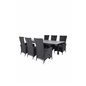 Albany Table - 160/240 - Black/Grey, Padova Chair - Black/Grey_6