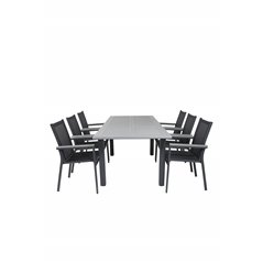 Albany Table - 160/240 - Black/Grey Parman tuoli Musta/Grey_6