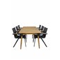 Julian Dining Table - Acasia - 210*100cm, Meksikon tuoli Musta/Teak_6