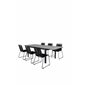 Level table 160/240 - Sort / Grå, Lindos Stabelstol - Sort Alu / Sort rep_6