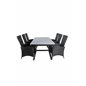 Virya Dining Table - Black Alu / Grey Glass - Big Table Padova -tuoli (Recliner) Black/Grey_6