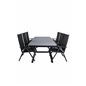 Virya Dining Table - Black Alu / Grey Glass - Big Table Break 5: Pos Chair - Black/Black_6