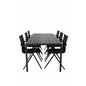 Break Table 205*90 – Black/BlackAlina Dining Chair – Black Alu/Black Textilene