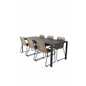 Break Tabell 205 * 90 - Svart / svart, Lindos Stapelbar stol - Svart Aluminium / Latte Rep_6