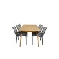 Julian Dining Table - Acasia - 210*100cm, Dallas Dining Chair