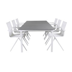 Levels Table 229/310 - White/GreyAlina Dining Chair - white Alu / White Textilene_6