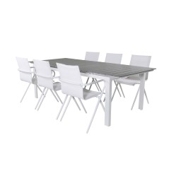 Levels Table 229/310 - White/GreyAlina Dining Chair - white Alu / White Textilene_6