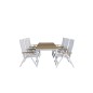 Meksiko Pöytä 180/240 - Valkoinen/Teak, Panama Light 5-nastainen tuoli Valkoinen / white_6