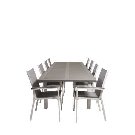 Albany Table - 224/324 - White/GreyParma Chair - White/Grey_8