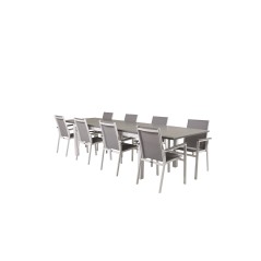 Albany Table - 224/324 - White/GreyParma Chair - White/Grey_8