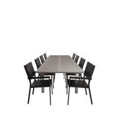 Albany Table - 224/324 - White/GreyLevels Chair