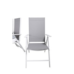 Virya Dining Table - White Alu / Grey Glass - Big Table Break 5: Pos Chair - White/Grey_6