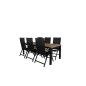 Panama - Tabell - 224/324 * 100 - Svart Aluminium / Teak, Panama Light 5-Pos stol svart / svart och teak_6