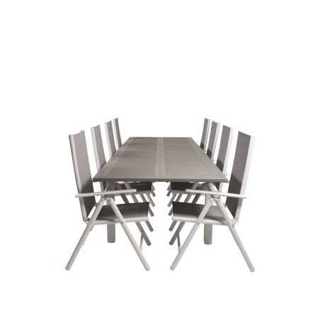 Albany Table - 224/324 - White/GreyBreak 5:pos Chair - White/Grey_8