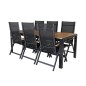 Bois Dining Table 205*90cm - Black Legs / Acacia, Panama Light 5-pos Black/Black ja Tek_6