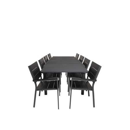 Marbella-pöytä 160/240 - Black/Black, Levels Chair