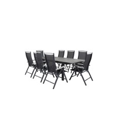 Levels Table 160/240 - Black/Grey, Albany 5:pos Chair - Black/Black_8