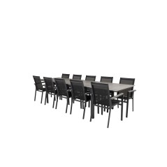 Levels Table 229/310 - Black/Grey, Parma Chair - Black/Grey_10