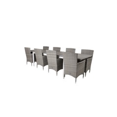 Levels Table 229/310 - White/GreyMalin Armchair - Grey/Grey_8