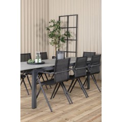 Levels Table 229/310 - Black/Grey, Alina Dining Chair - Black Alu / Black Textilene_8