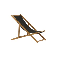 Peachy - Beach Chair- Nature / Black - Acacia -