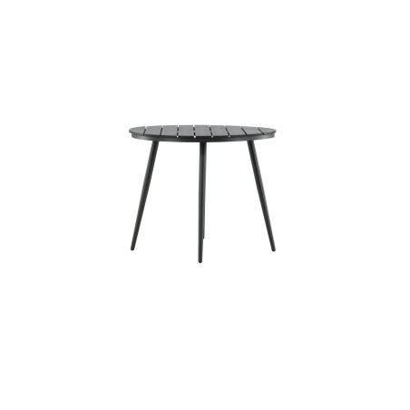 Break - Matbord Round-svart / svart - Aluminium / Aintwood - 90ø
